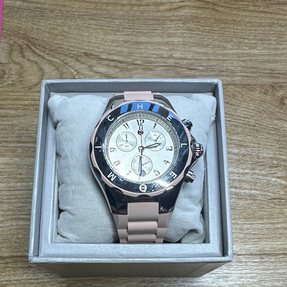 Chic Pink and Silver Watch Michele